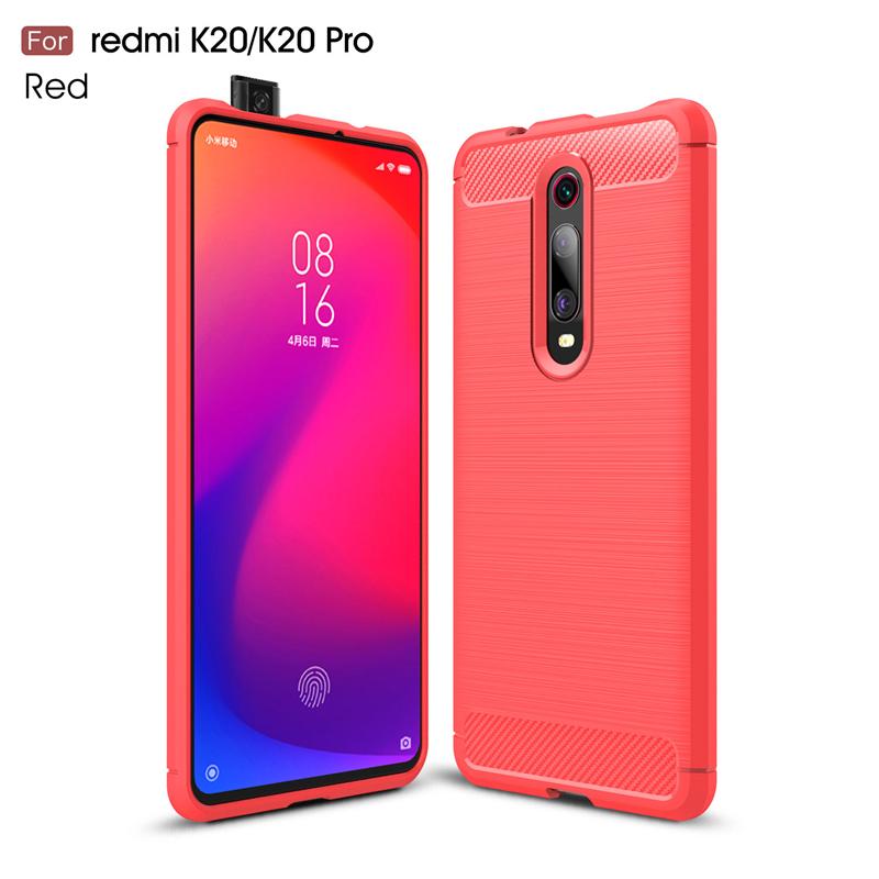

Wolfrule Чехол для Xiaomi Mi 9T Pro Чехол для Xiaomi 9T Противоударный Резиновый Силиконовый Бампер Чехол из Углеродного Волокна Для Xiaomi 9T Pro Чехол Mi 9T Pro красный