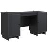 Desk Black Particleboard 142.5 X 50 X 75 Cm