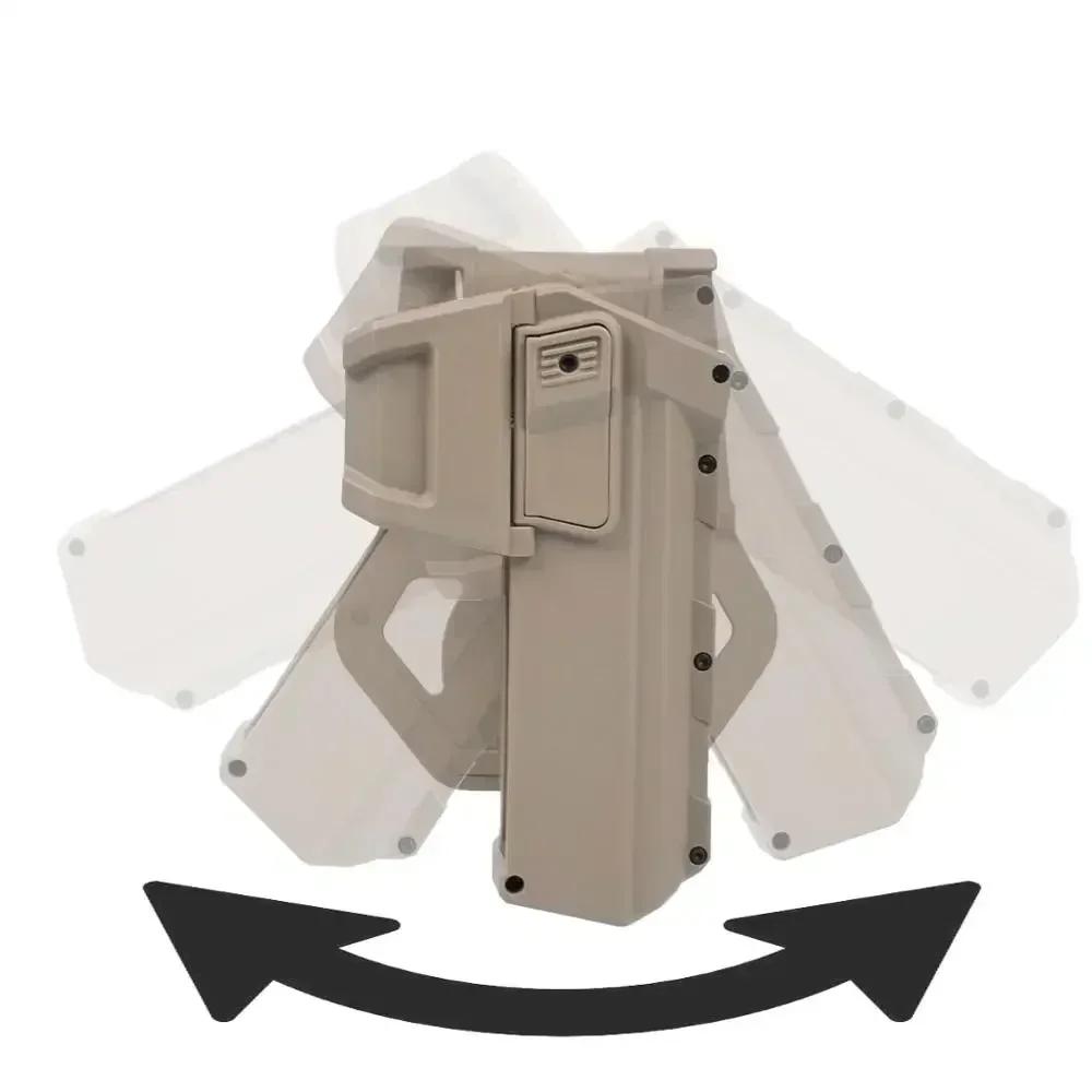 Taktisches Glock 17 18 19 Bewegliches Pistolenholster IR Laser Taschenlampe Montiert Airsoft Colt G17 Verriegelung Waffe Waffenlicht X300