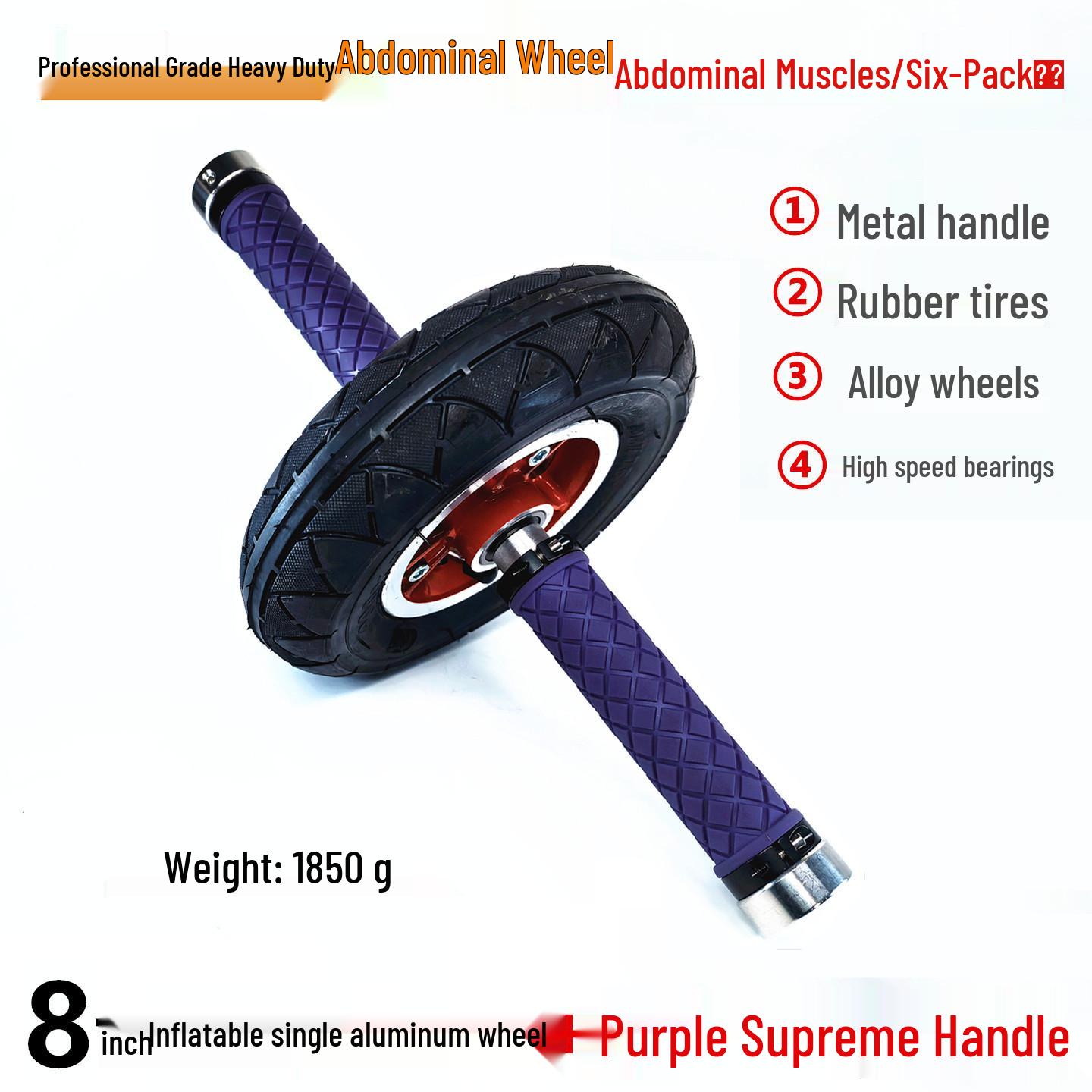 Men s Single-Wheel Inflatable Ab Roller Fitness Equipment