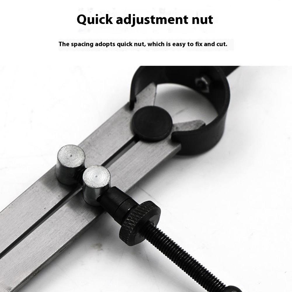 Large Size Metal Adjustable Compass Divider Drawing Tool DIY Leather Spacing Gauge Radius Measurement Tool