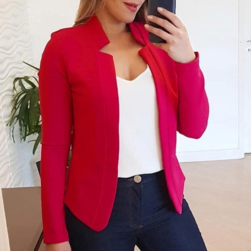 Business Jacket Suit Plus velikost Open Front Blazer All-match Polyester Business Jacket Suit