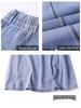 2024 Spring/Summer Women's High Waist Denim Midi Skirt - Slimming Casual Mid-Length In Dark Blue