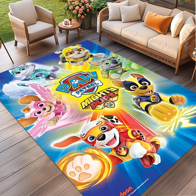 PAW Patrol Print Rug, Washable Floor Carpet, For Entryway Dorm Laundry Room Office Study, Home Decor Birthday Christmas Gift