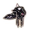 Black Wolf Brooch for Space and Astronomy Enthusiasts - A Cute Collector's Item