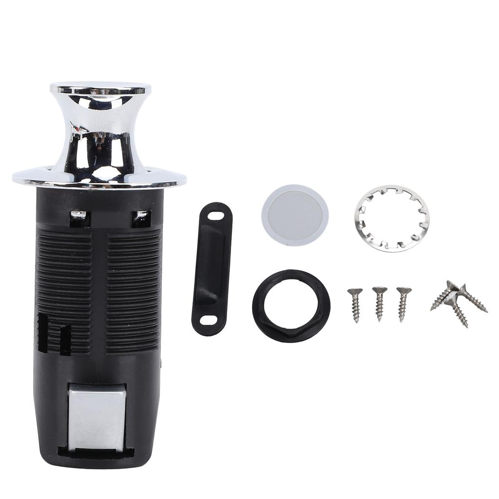 Zamek szafkowy na przycisk Stylowy wygląd Bezkluczykowy Zatrzask na przycisk do szafki szuflady Pokrętło do RV Jachtu Mo