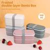Accessories Eco-Friendly Double Layers Lunch Box Bento Box Microwavable Dinnerware Food Container