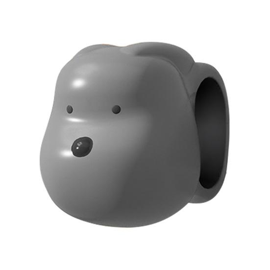 

Animal Door Handle Stopper Wall Protector Silicone Door Lever Stop Wall Bumper Noise Reduction Home Office Door Mount Anti-collision сірий