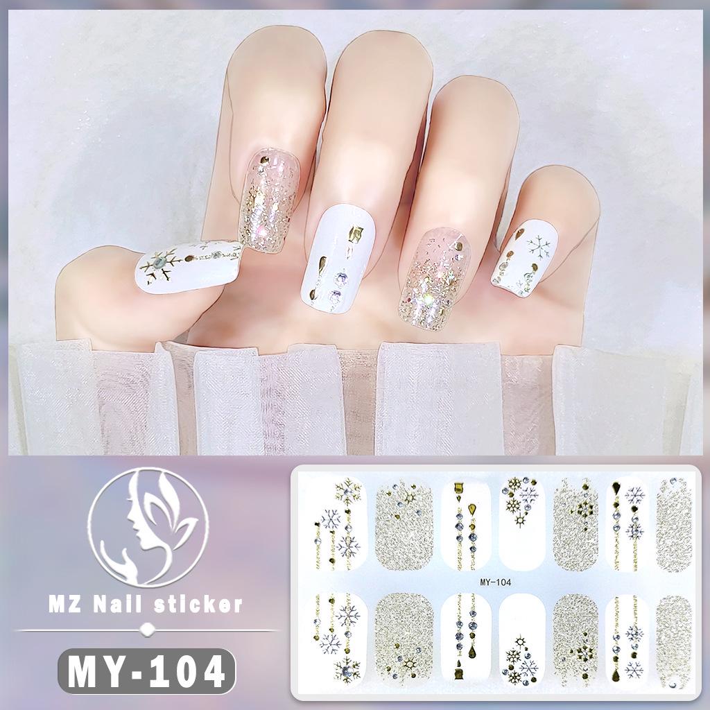 3D Waterproof Gel Nail Polish Film – Diamond & Laser Nail Art Stickers