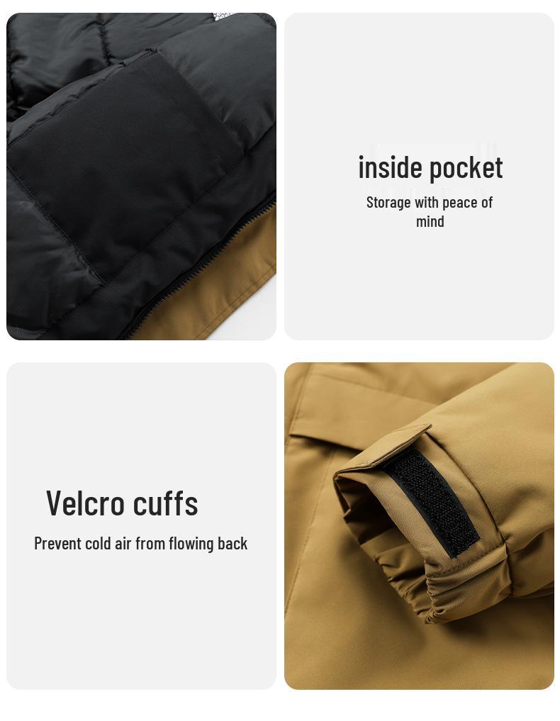 Men's Winter Hooded Graphene-Enhanced Cotton Jacket: Ski Suit and Cold-Protection Coat