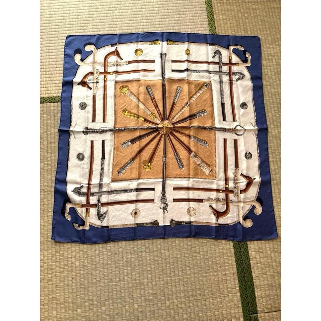 Used HERMES Silk Scarf Carre 90