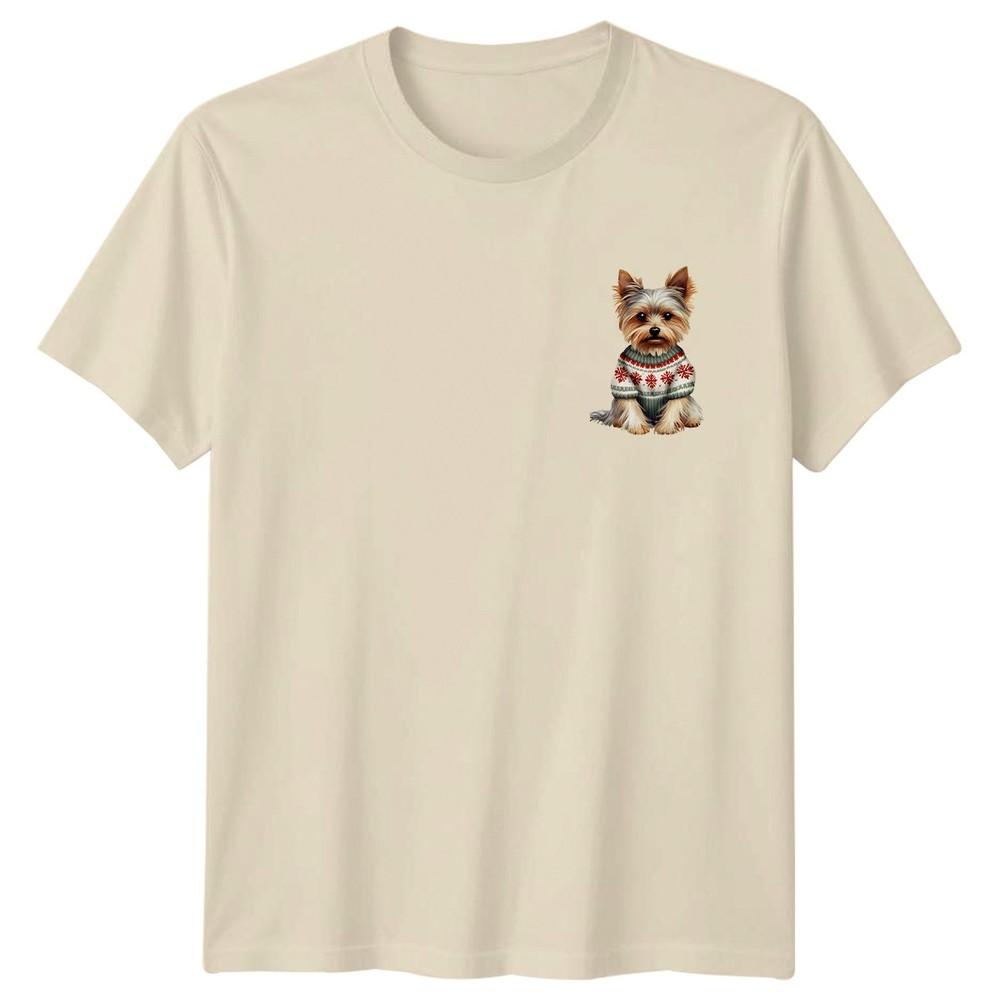 Yorkshire Terrier Christmas Holidays Snowflake Sweater Unisexs TShirt Unisexs Tee