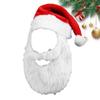 Breathable Santa Hat and Beard Gift Cosplay Clothing New Red Christmas Santa Hats