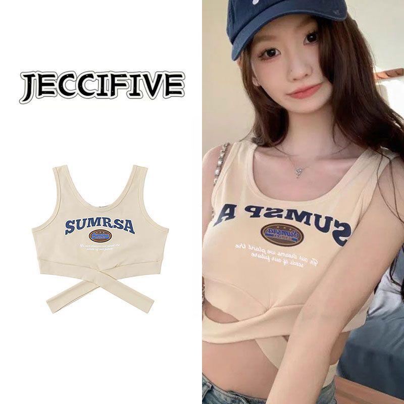 

Spicy Girl Retro American Style Slimming U-Neck Tank Top for Women L (Premium) червоний