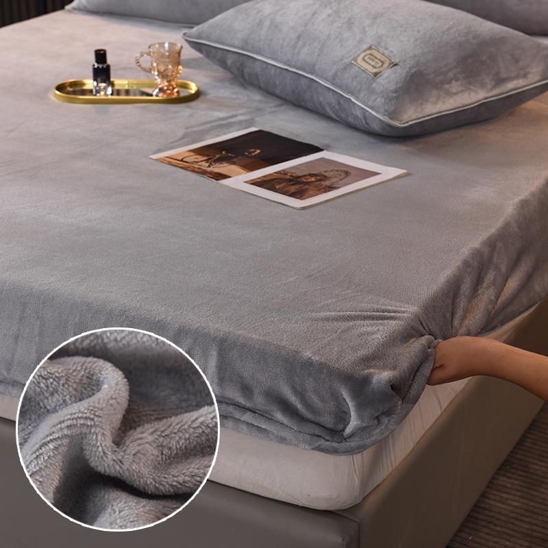 Buy Deep 25cm Warm Flannel Elastic Fitted Sheet Full Bed Sheets Single