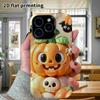 Phone Case: 2D flat design suitable for iPhone 18 17 16 15 14 13 Pro protective case, Halloween pumpkin, Christmas and Halloween perfect holiday gift