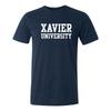 Xavier Musketeers Basic Block Triblend T-Shirt - Solid Navy