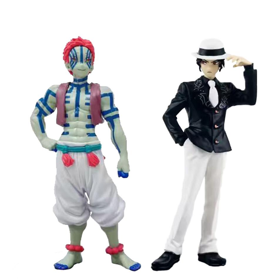 Demon Slayer Anime Action Figure - Kamado Tanjirou with Agatsuma Zenitsu And Nezuko PVC Model Toys Kimetsu No Yaiba Warriors