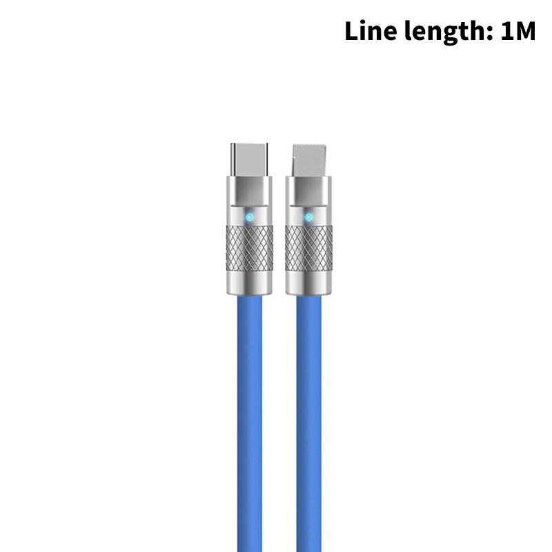 Usb C Bilkabel 120W Type C Lader Usb Ladekabel Hurtiglading Hurtiglading Type C Ladekabel For Mobiltelefon Bil