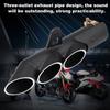 Motorcycle Threeoutlet Exhaust Tail Pipe Tailpipe Tip   for YZFR6