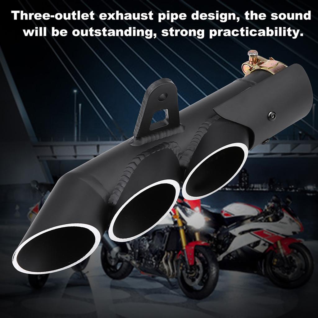 Motorcycle Threeoutlet Exhaust Tail Pipe Tailpipe Tip   for YZFR6