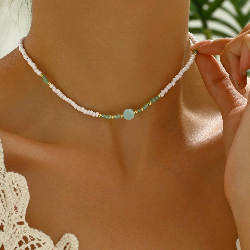 Elegante Boheemse stijl ketting - handgemaakte kralenketting - geschikt voor dagelijks gebruik