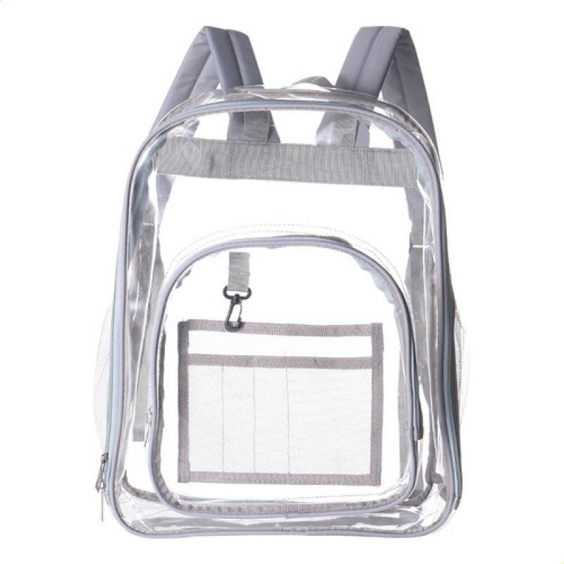Transparent Waterproof PVC Backpack Large Capacity Storage Bag Student School Bag Travel Backpack Multi-Purpose Clear Backpack