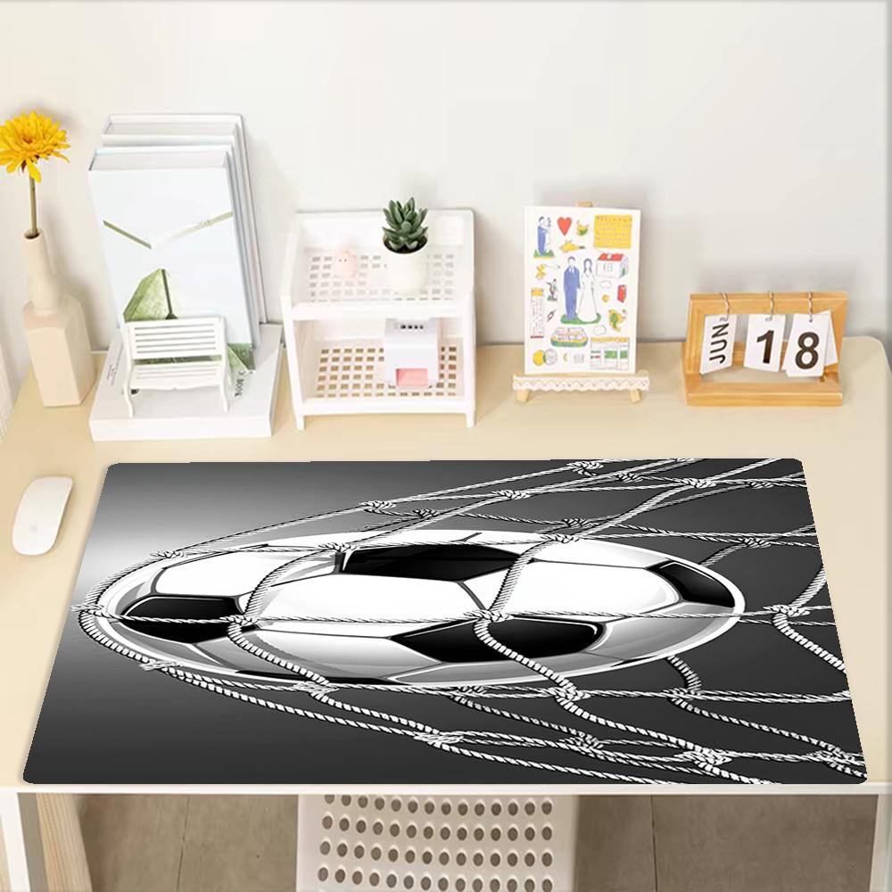 Soccer Theme Mouse Pad, Non Slip Rubber Base, Multifunctional Office & Home Decor, Perfect for Workspace Personalization.