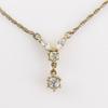 NINA RICCI Earing set Necklace Plated Gold/Rhinestone 4.1g Women Used