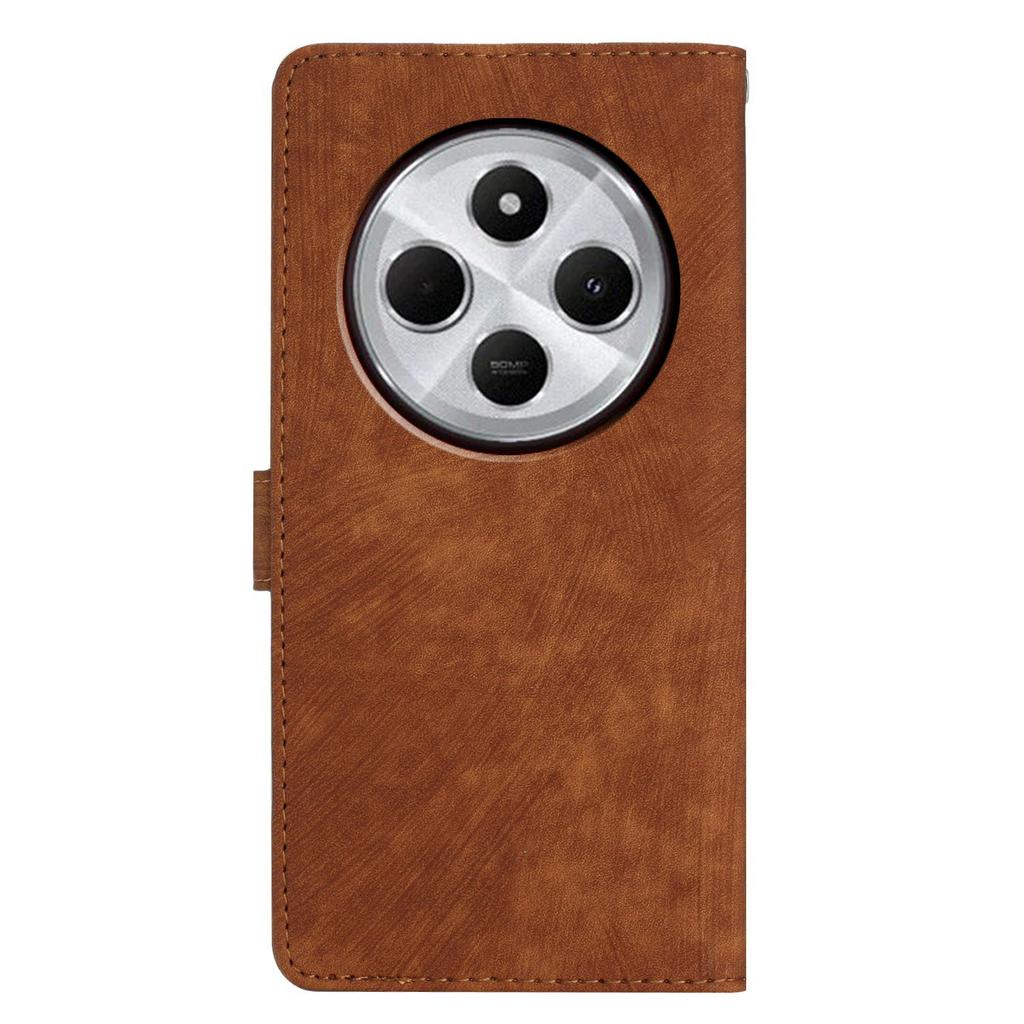 For Xiaomi Poco C75 4G/Redmi 14R 5G/14C 4G Case with Card Clots Skin-Touch PU Leather Phone Cover Stand