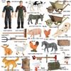 Kids' Cognitive Farm & Ranch Animal Models - Cow, Buffalo, Bison Desktop Toy Ornament