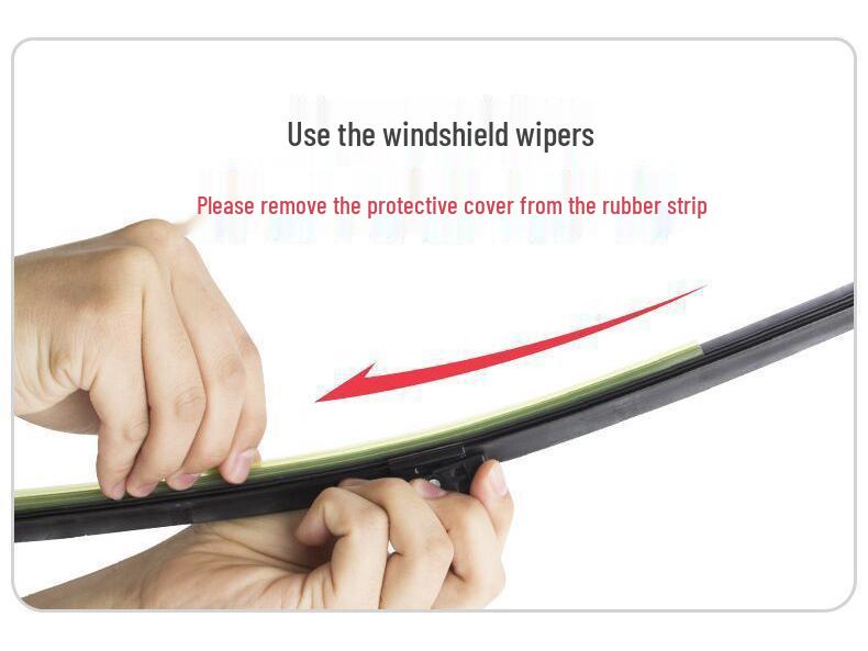 Beijing BJ20 Frameless Silent Wiper Blades - 2016-2018 Models, Front & Rear Rubber Strips