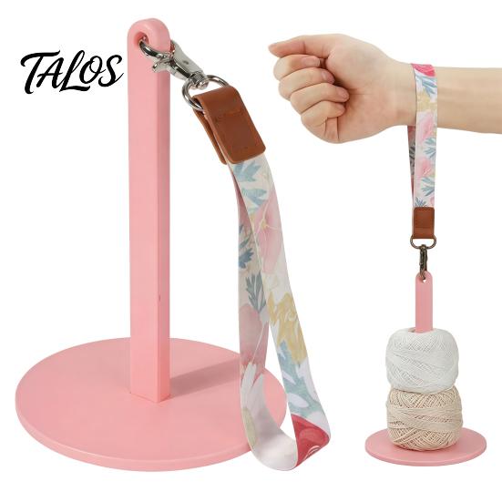 Wrist Yarn Holder Portable Holder, Ball Dispenser for Crocheting, Knitting, Home Knitting Tools Spinner Stand with Strap, Gift Crochet Lovers