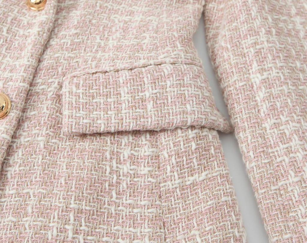 Autumn European & American Style Women's Double-Breasted Mid-Length Knitted Coat (9192156)