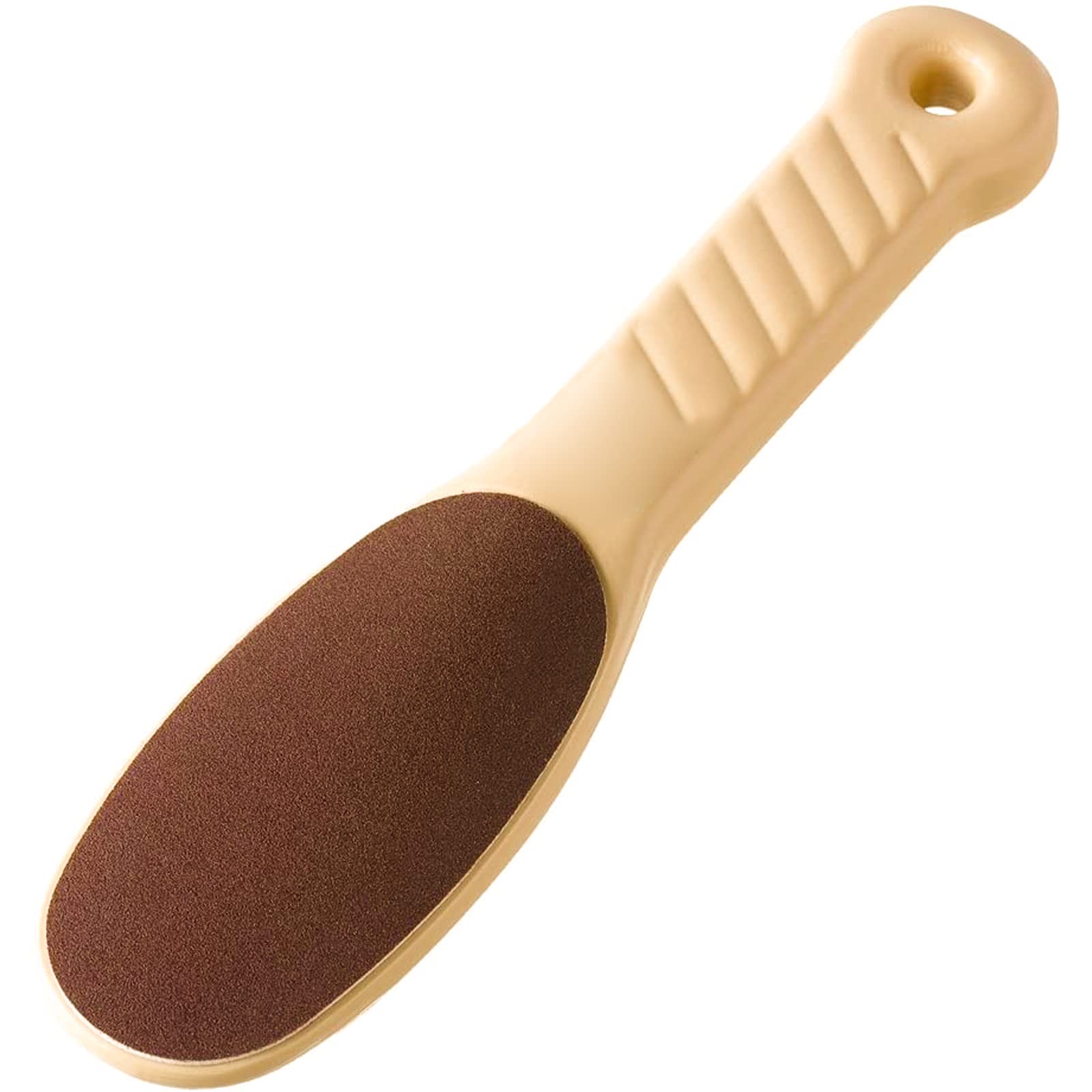 

TOUFEIYUAN Beauty Foot Regular Heel Callus Heel File with Handle for Pedicure and Foot Care 120/220 Removal, Double-Sided (Khaki)