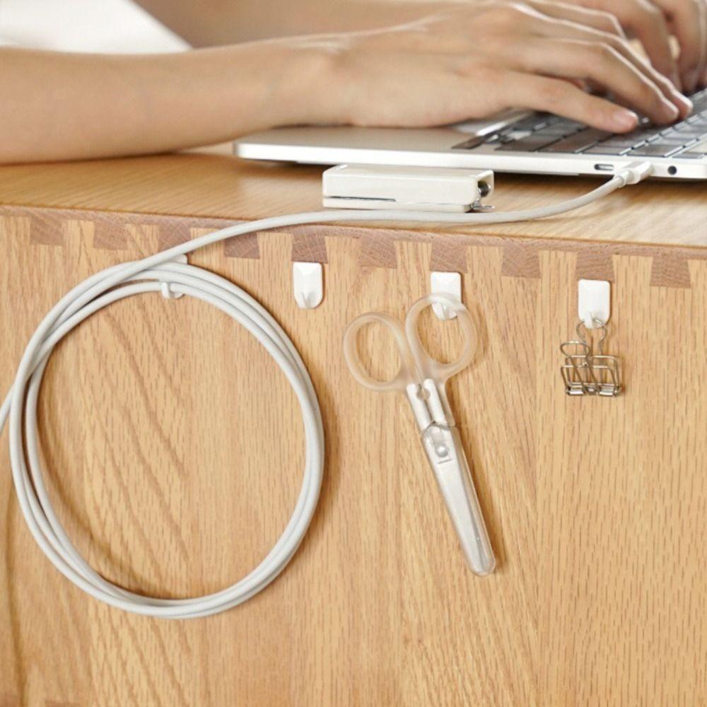 9pcs No Drilling Universal Hook Mini Wall Hanger New Self-adhesive Hook  Home