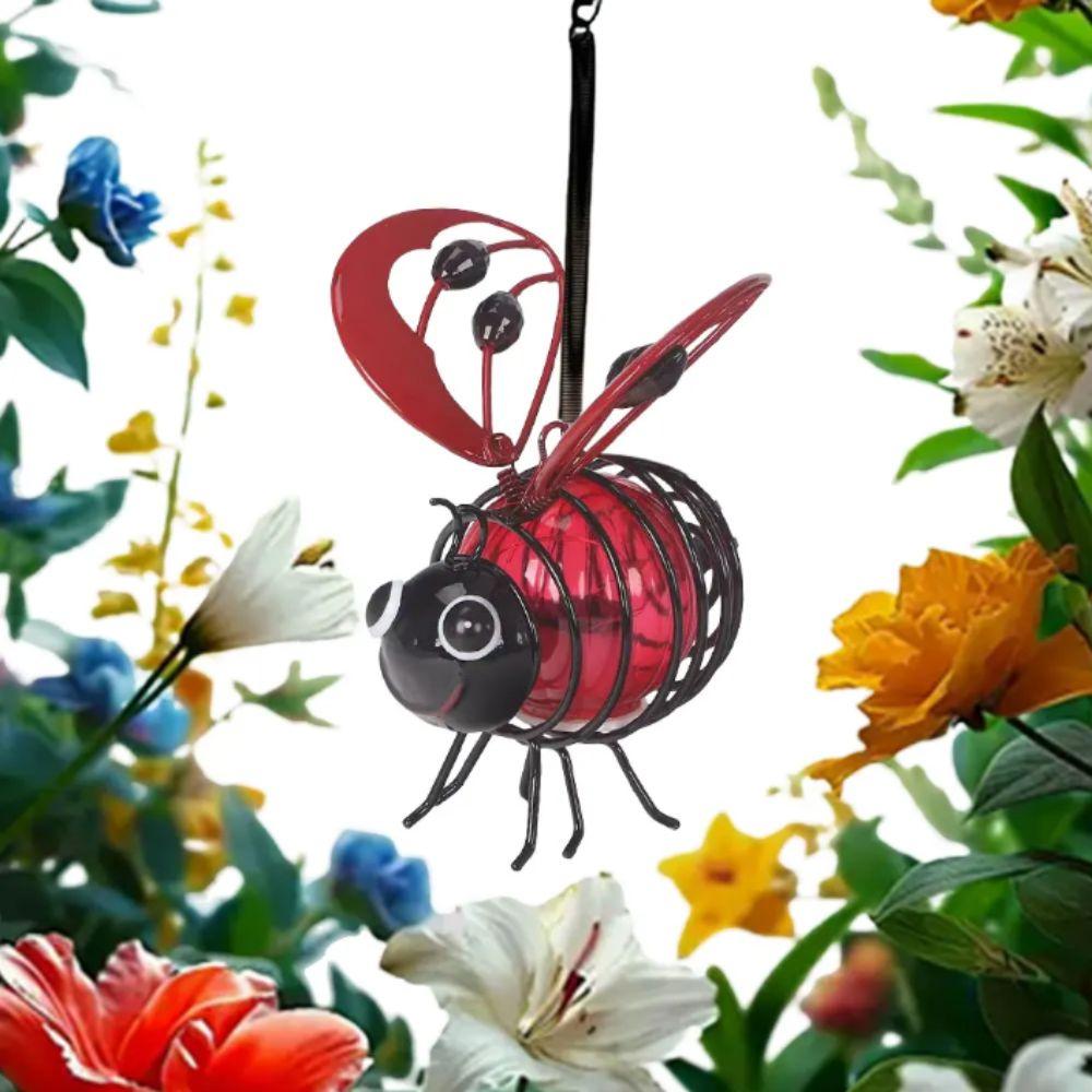 LED-Beleuchtung Solarbetriebenes Hängendes Bienenlicht Solarbetriebene LED-Insekten Bienen-Ornament Garten Dekoration