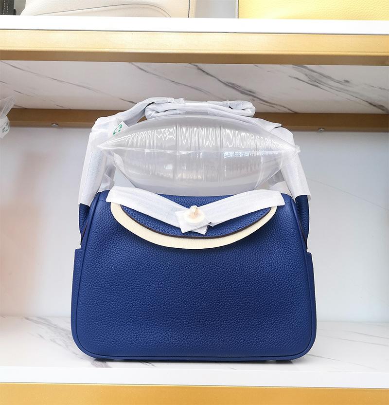 High-end Bag 26 Doctor Bag Head Layer Leather Single Shoulder Crossbody Pillow Bag Large Capacity