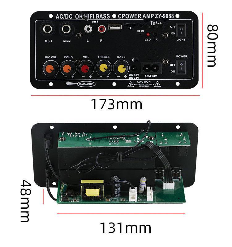 Home & Outdoor Bluetooth Karaoke Car Audio Subwoofer Amplifier Board