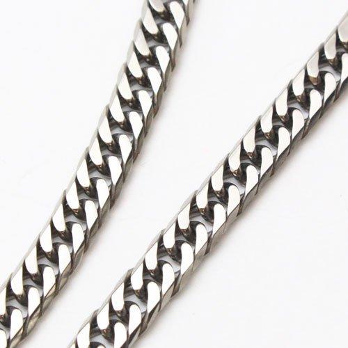 Reine Titan Kihei Halskette, 6-seitig geschliffen, Doppel Kihei, 5mm breit