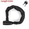 WEST BIKING Candado de Cadena de Alta Seguridad para Bicicleta Portátil Antirrobo para Bicicleta de Montaña MTB Con 2 Llaves Para Patinete Bicicleta Eléctrica