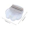 Kimi Karinba 17-Key Thumb Piano Kalimba Transparent Acrylic Case Cat Claw High-Performance Protective