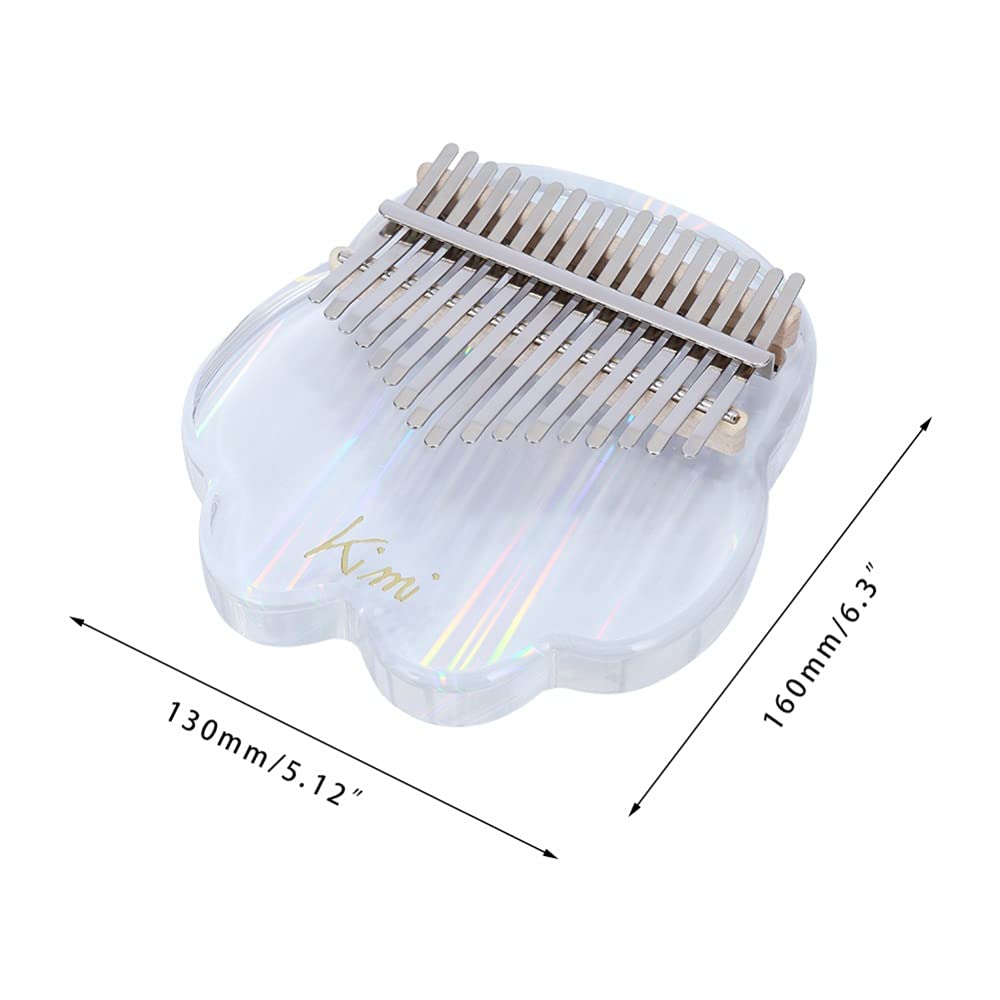 Kimi Karinba 17-Key Thumb Piano Kalimba Transparent Acrylic Case Cat Claw High-Performance Protective