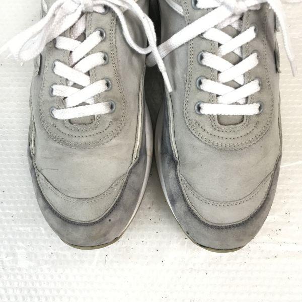 Cesare Paciotti Italy Suede Leather Sneakers 41 25.5-26.0 Gray(USED)