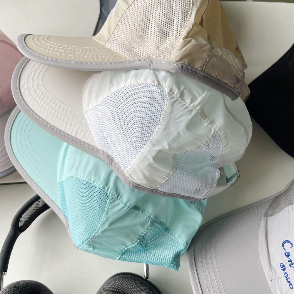 

Fast Drying Fisherman Sunshade Hat Solid Color Foldable Wide Brim Sun Hat Sun Protection Cap Girls