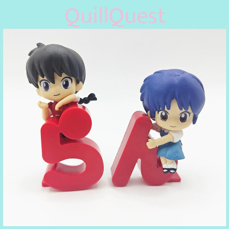 Ranma Character Figures Set Abs Material Collectible Toys For Fans And Collectors