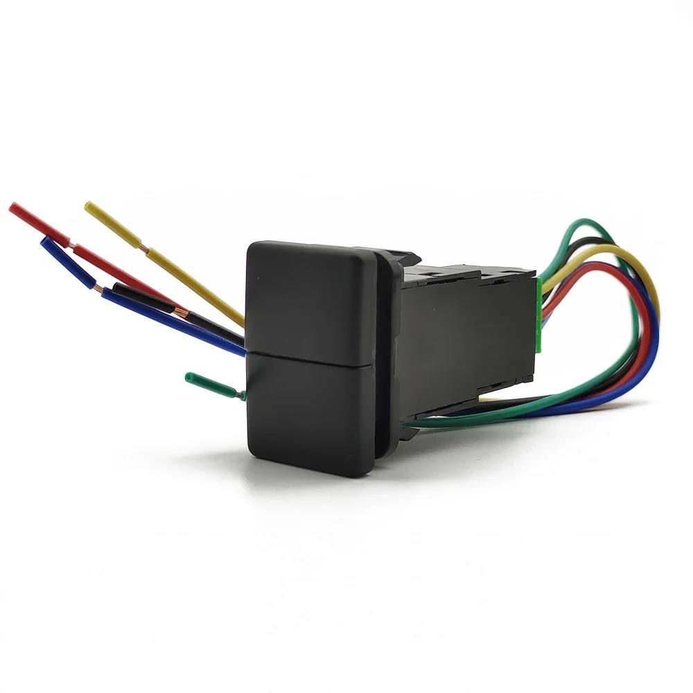 Car Front Rear Fog LED Light Fence gate garage Switch Button with Wire For Camry Corolla Prius PRADO Dual button