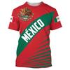 Children's Clothing Boys Summer Fashion Mexico Flag 3d Graphic Print T Shirt Short Sleeve Vibrant Colors Perfect for Casual Wear