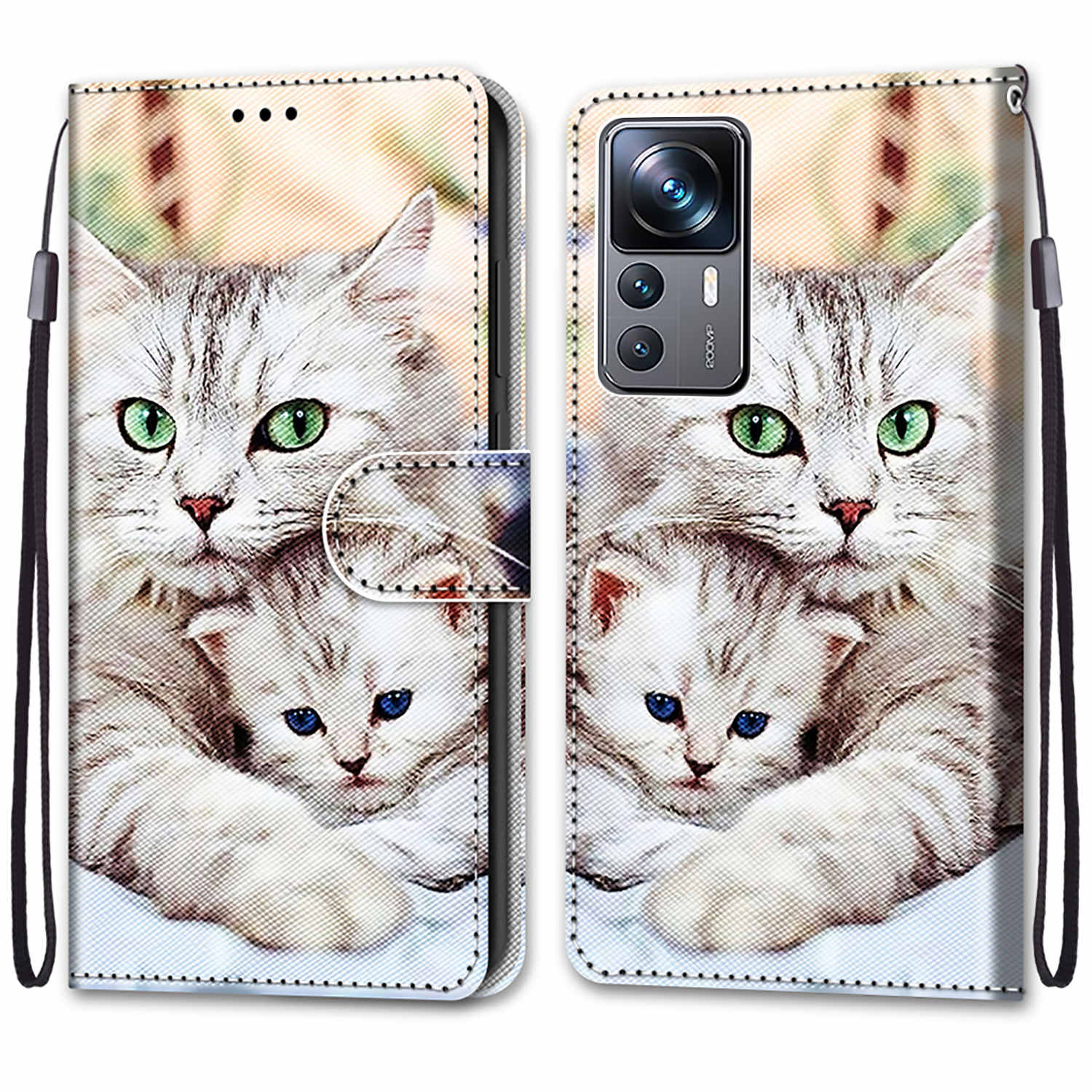 

Роскошный окрашенный кожаный чехол-кошелек в стиле книги, защитный чехол для Redmi 13 13C/Redmi A3/Redmi K60 Ultra/Redmi 12C 11A 10C 40S 9A 9C 6A 7A 8A/Redmi6 Redmi 9C