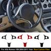 1Set Real Carbon Fiber For Alfa Romeo 159 2004-2011 Car Steering Wheel Button Panel Trim Stickers Car Interior Accessories